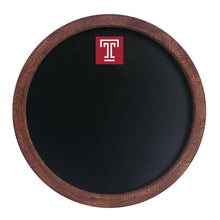 Load image into Gallery viewer, Temple Owls: Chalk "Faux" Barrel Top Sign - The Fan-Brand