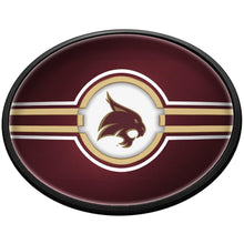 Load image into Gallery viewer, Texas State Bobcats: Oval Slimline Lighted Wall Sign - The Fan-Brand
