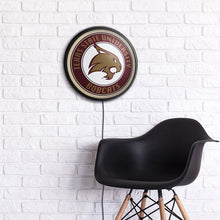 Load image into Gallery viewer, Texas State Bobcats: Round Slimline Lighted Wall Sign - The Fan-Brand