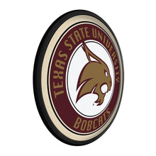 Load image into Gallery viewer, Texas State Bobcats: Round Slimline Lighted Wall Sign - The Fan-Brand