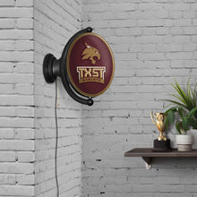 Load image into Gallery viewer, Texas State Bobcats: TXST - Original Oval Rotating Lighted Wall Sign - The Fan-Brand
