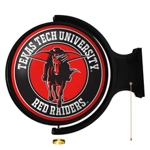 Load image into Gallery viewer, Texas Tech Red Raiders: Masked Rider - Original Round Rotating Lighted Wall Sign - The Fan-Brand