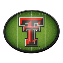 Load image into Gallery viewer, Texas Tech Red Raiders: On the 50 - Oval Slimline Lighted Wall Sign - The Fan-Brand