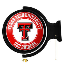 Load image into Gallery viewer, Texas Tech Red Raiders: Original Round Rotating Lighted Wall Sign - The Fan-Brand