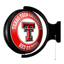 Load image into Gallery viewer, Texas Tech Red Raiders: Original Round Rotating Lighted Wall Sign - The Fan-Brand