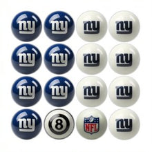 Load image into Gallery viewer, New York Giants Billiard Balls with Numbers