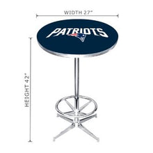 Load image into Gallery viewer, New England Patriots Chrome Pub Table