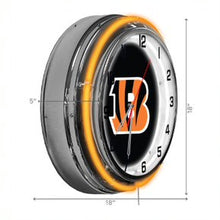 Load image into Gallery viewer, Cincinnati Bengals 18" Neon Clock