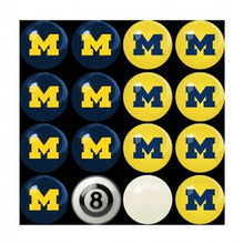 Load image into Gallery viewer, Michigan Wolverines Billiard Balls with Numbers