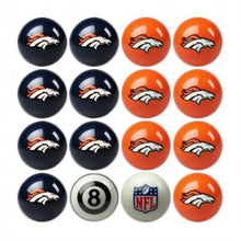 Load image into Gallery viewer, Denver Broncos Billiard Balls with Numbers