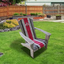 Load image into Gallery viewer, Ohio State Buckeyes Wood Adirondack Chair