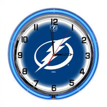 Load image into Gallery viewer, Tampa Bay Lightning 18" Neon Clock