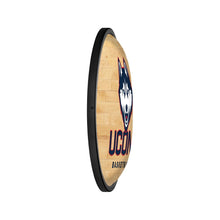 Load image into Gallery viewer, UConn Huskies: Hardwood - Oval Slimline Lighted Wall Sign - The Fan-Brand