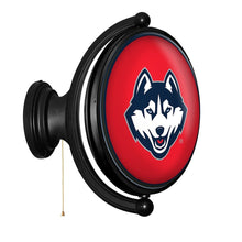 Load image into Gallery viewer, UConn Huskies: Original Oval Rotating Lighted Wall Sign - The Fan-Brand