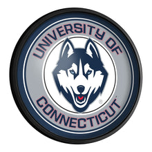 Load image into Gallery viewer, UConn Huskies: Round Slimline Lighted Wall Sign - The Fan-Brand