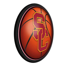 Load image into Gallery viewer, USC Trojans: Basketball - Round Slimline Lighted Wall Sign - The Fan-Brand