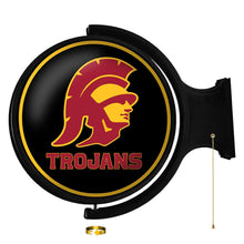 Load image into Gallery viewer, USC Trojans: Original Round Rotating Lighted Wall Sign - The Fan-Brand