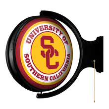 Load image into Gallery viewer, USC Trojans: SC - Original Round Rotating Lighted Wall Sign - The Fan-Brand
