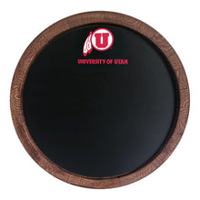 Load image into Gallery viewer, Utah Utes: Chalkboard "Faux" Barrel Top Sign - The Fan-Brand