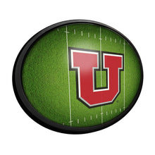 Load image into Gallery viewer, Utah Utes: On the 50 - Oval Slimline Lighted Wall Sign - The Fan-Brand