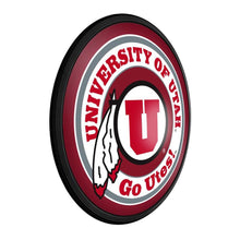 Load image into Gallery viewer, Utah Utes: Round Slimline Lighted Wall Sign - The Fan-Brand