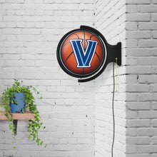 Load image into Gallery viewer, Villanova Wildcats: Basketball - Original Round Rotating Lighted Wall Sign - The Fan-Brand
