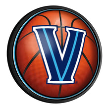 Load image into Gallery viewer, Villanova Wildcats: Basketball - Round Slimline Lighted Wall Sign - The Fan-Brand