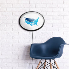 Load image into Gallery viewer, Villanova Wildcats: Nova Nation - Oval Slimline Lighted Wall Sign - The Fan-Brand