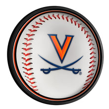 Load image into Gallery viewer, Virginia Cavaliers: Baseball - Round Slimline Lighted Wall Sign - The Fan-Brand