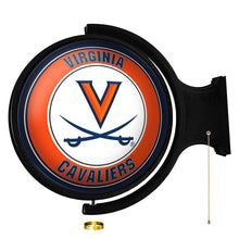 Load image into Gallery viewer, Virginia Cavaliers: Original Round Rotating Lighted Wall Sign - The Fan-Brand