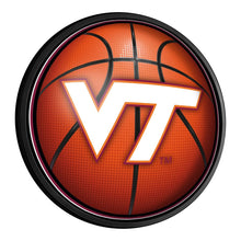 Load image into Gallery viewer, Virginia Tech Hokies: Basketball - Round Slimline Lighted Wall Sign - The Fan-Brand