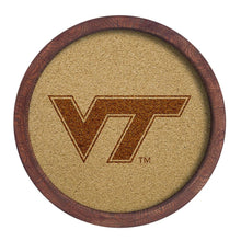 Load image into Gallery viewer, Virginia Tech Hokies: "Faux" Barrel Framed Cork Board - The Fan-Brand