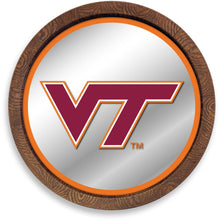 Load image into Gallery viewer, Virginia Tech Hokies: "Faux" Barrel Top Mirrored Wall Sign - The Fan-Brand