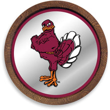 Load image into Gallery viewer, Virginia Tech Hokies: Mascot - "Faux" Barrel Top Mirrored Wall Sign - The Fan-Brand