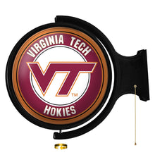 Load image into Gallery viewer, Virginia Tech Hokies: Original Round Rotating Lighted Wall Sign - The Fan-Brand