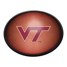 Load image into Gallery viewer, Virginia Tech Hokies: Pigskin - Oval Slimline Lighted Wall Sign - The Fan-Brand