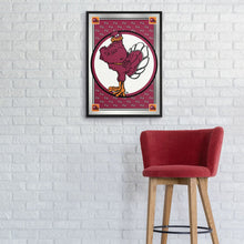 Load image into Gallery viewer, Virginia Tech Hokies: Team Spirit, Mascot - Framed Mirrored Wall Sign - The Fan-Brand