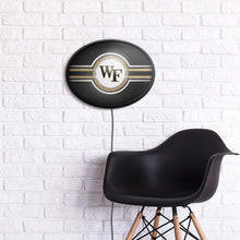 Load image into Gallery viewer, Wake Forest Demon Deacons: Oval Slimline Lighted Wall Sign - The Fan-Brand
