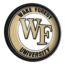 Load image into Gallery viewer, Wake Forest Demon Deacons: Round Slimline Lighted Wall Sign - The Fan-Brand