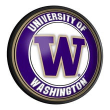 Load image into Gallery viewer, Washington Huskies: Round Slimline Lighted Wall Sign - The Fan-Brand