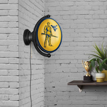 Load image into Gallery viewer, West Virginia Mountaineers: Mountaineer - Original Oval Rotating Lighted Wall Sign - The Fan-Brand