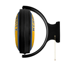 Load image into Gallery viewer, West Virginia Mountaineers: Mountaineer - Original Round Rotating Lighted Wall Sign - The Fan-Brand