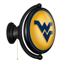 Load image into Gallery viewer, West Virginia Mountaineers: Original Oval Rotating Lighted Wall Sign - The Fan-Brand