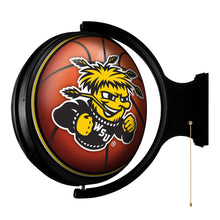 Load image into Gallery viewer, Wichita State Shockers: Basketball - Original Round Rotating Lighted Wall Sign - The Fan-Brand