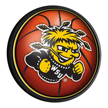 Load image into Gallery viewer, Wichita State Shockers: Basketball - Round Slimline Lighted Wall Sign - The Fan-Brand