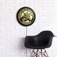 Load image into Gallery viewer, Wichita State Shockers: Round Slimline Lighted Wall Sign - The Fan-Brand