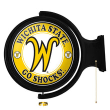 Load image into Gallery viewer, Wichita State Shockers: Script W - Original Round Rotating Lighted Wall Sign - The Fan-Brand