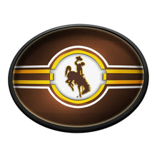 Load image into Gallery viewer, Wyoming Cowboys: Oval Slimline Lighted Wall Sign - The Fan-Brand