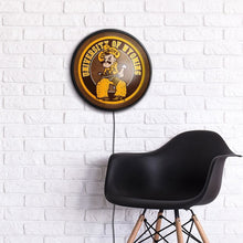 Load image into Gallery viewer, Wyoming Cowboys: Pistol Pete - Round Slimline Lighted Wall Sign - The Fan-Brand