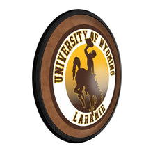 Load image into Gallery viewer, Wyoming Cowboys: Round Slimline Lighted Wall Sign - The Fan-Brand